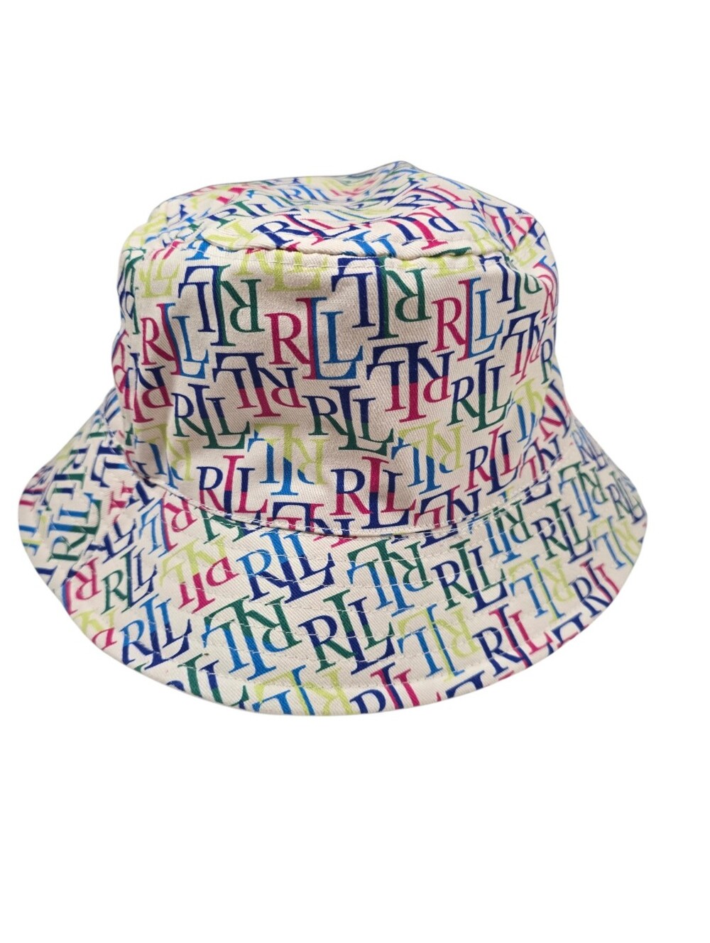 Ralph Lauren Logo Print Reversible Multi Color Bucket Hat - Picture 6 of 9